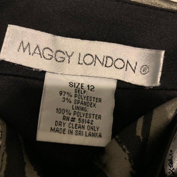 FANCY BLACK/SILVER DRESS - Picture 3 of 3